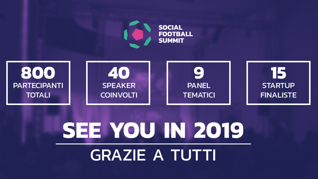 Ringraziamenti Social Football Summit