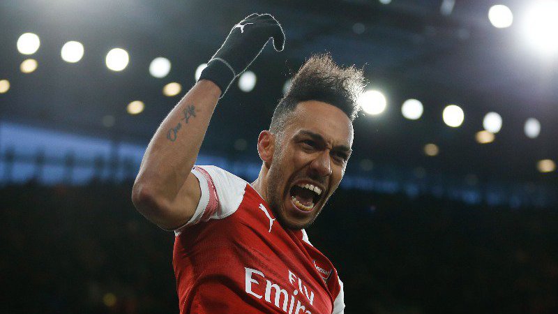 Pierre-Emerick Aubameyang Arsenal-Manchester United