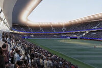 Rendering dello Stadio Flaminio