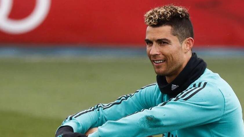 Cristiano Ronaldo allenamento