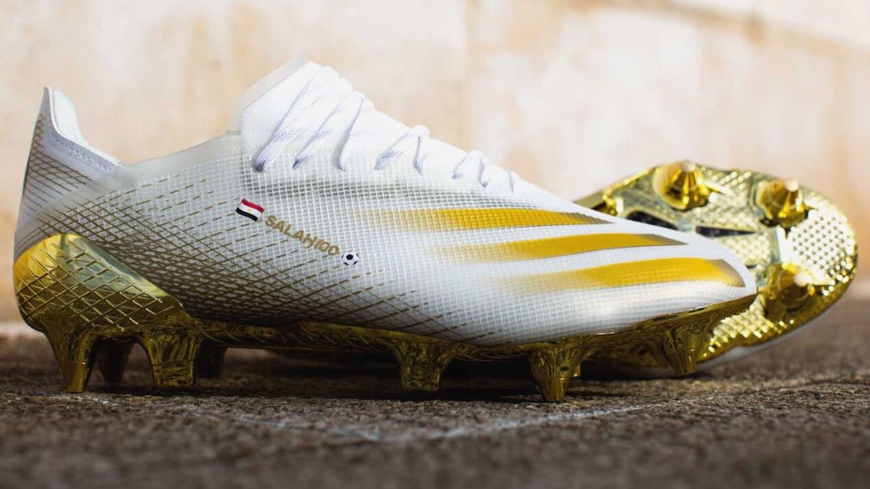 La nuova scarpa di Adidas per i 100 gol di Salah con il Liverpool