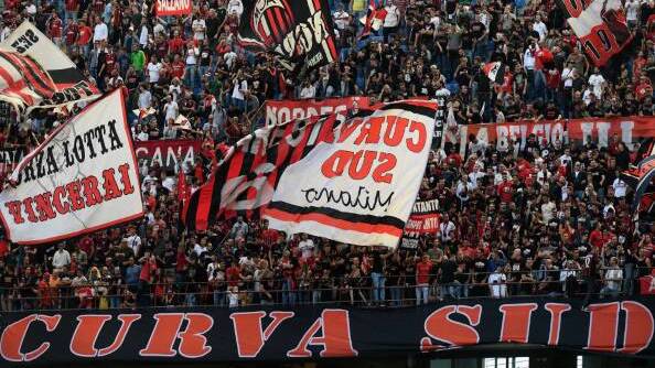 I tifosi del Milan a San Siro