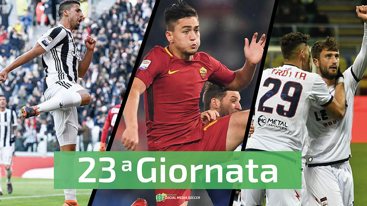 Social durante la 23esima giornata di Serie A 2017/2018