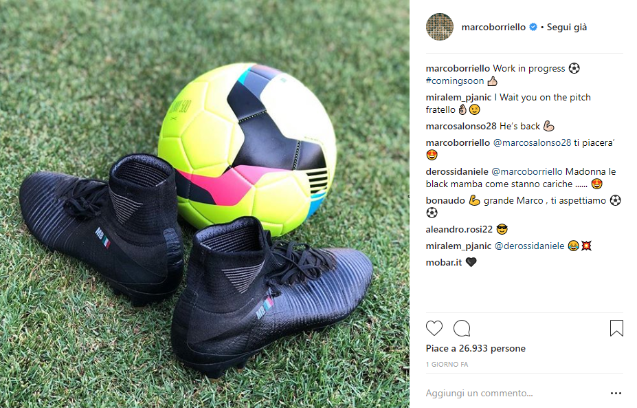 Post Instagram Borriello