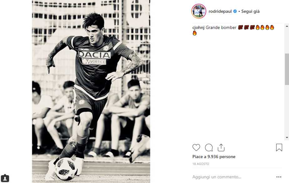 Rodrigo de Paul Instagram