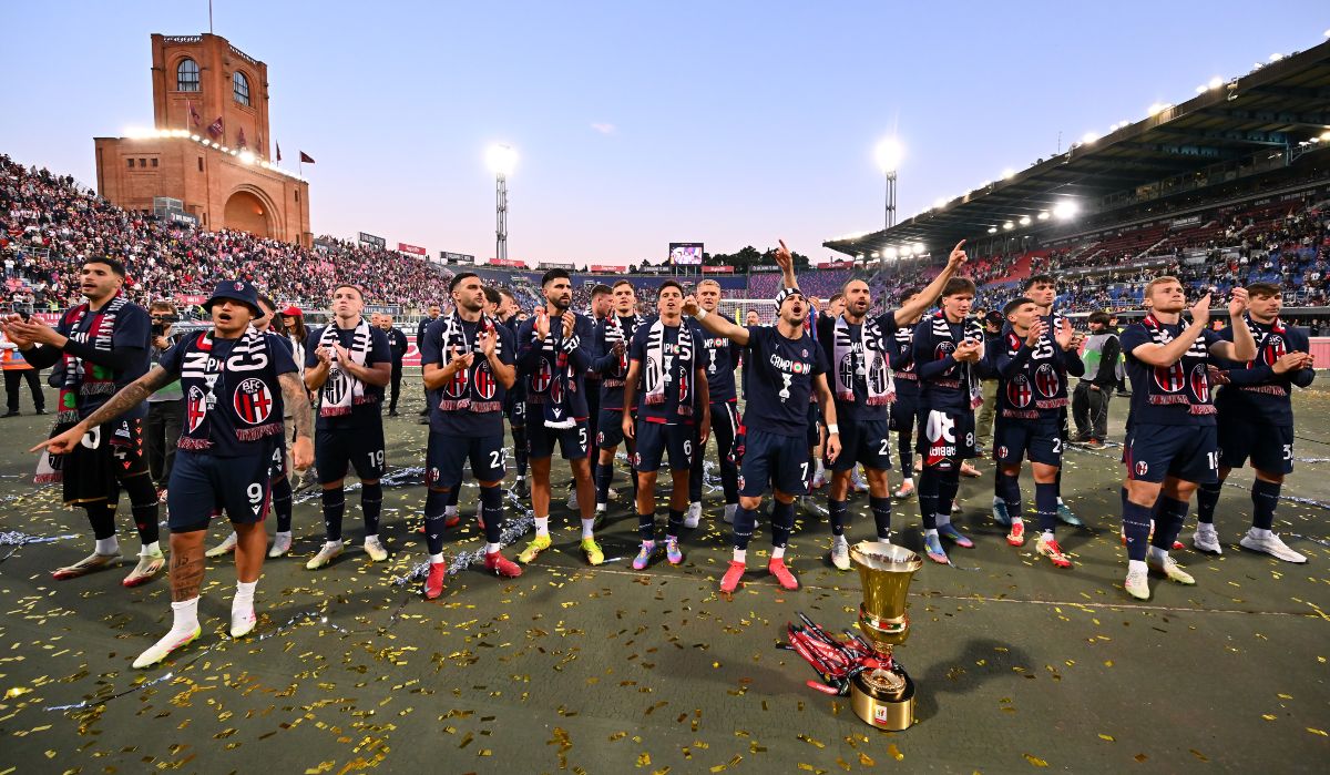 Biglietto Celebrativo Coppa Italia Bologna