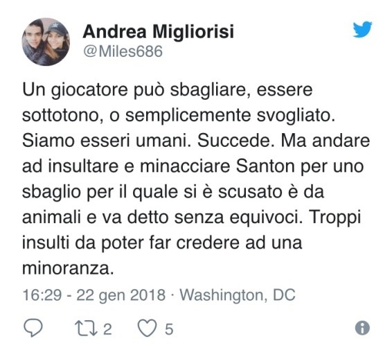 screen tifosi Inter contro Santon