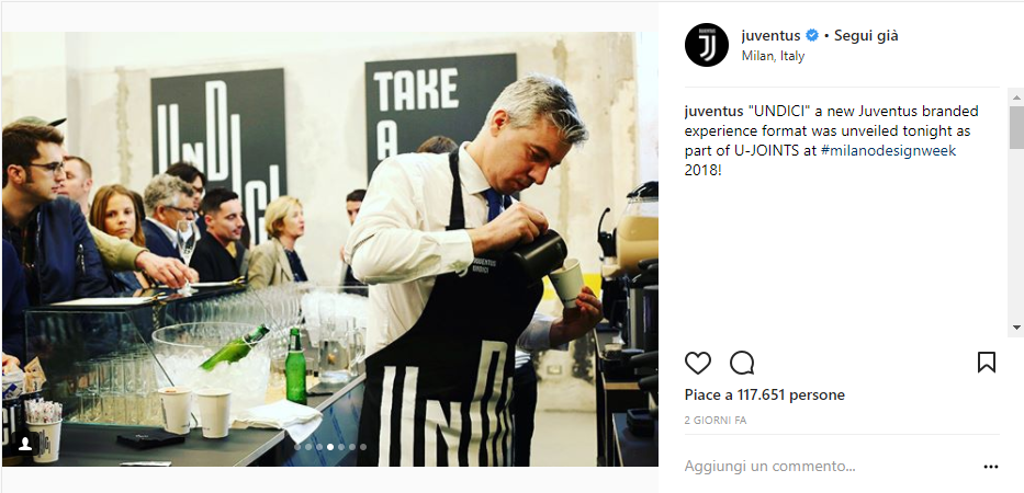 Screen Instagram Inter Milan Design Week 2018